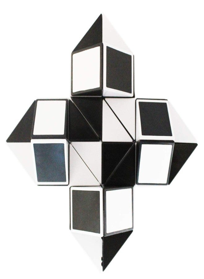 Mipartebo Magic Snake Cube Twist Puzzle 48 Wedges Large Size Twist Fidget Snake Toys Gift Party Favors Game Goodie Bag Fillers for Kids Adults Teens Black - Image 4